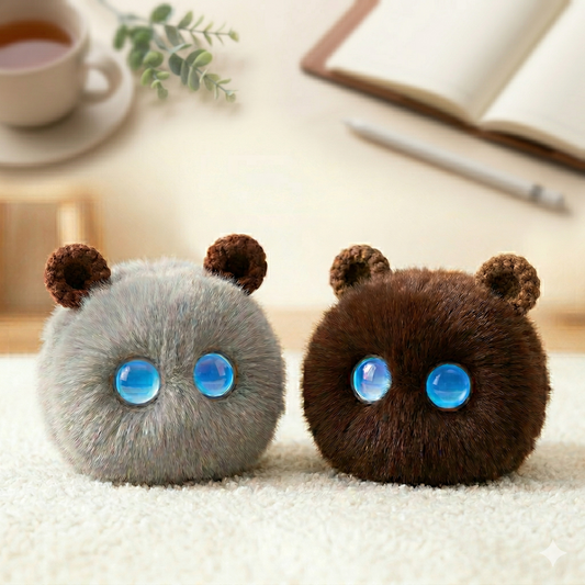 AIスマートぬいぐるみ ロボット - ChatGPT/Grok3/豆包対応 | 音声対話・癒やしロボット・2.4G Wi-Fi対応・Type-C充電